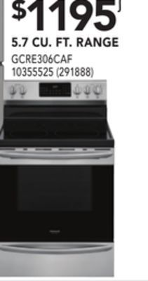 RONA Frigidaire 5.7 cu. ft. range offer