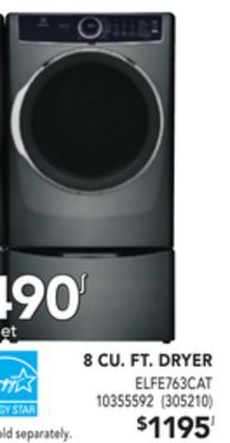 RONA 8 cu. ft. dryer offer