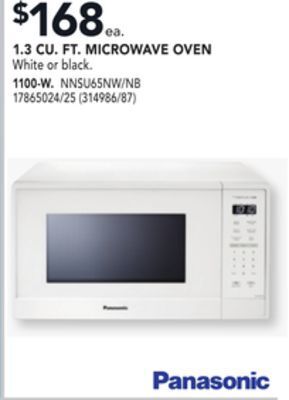 RONA Panasonic 1.3 cu. ft. microwave oven offer