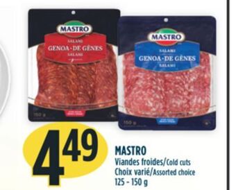 Marché Adonis Mastro viandes froides offer