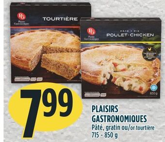 Marché Adonis Plaisirs gastronomiques pâté, gratin ou tourtière offer