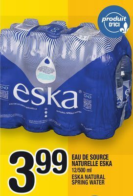 Marche Ami Eau de source naturelle eska | eska natural spring water offer