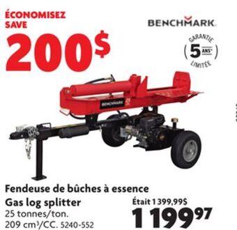 Home Hardware Gas log splitter offer