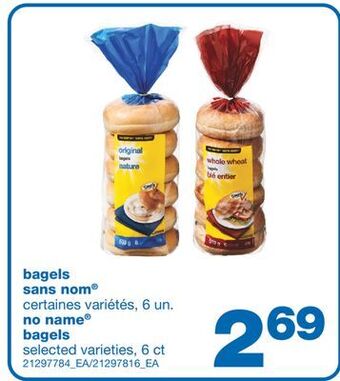 Wholesale Club Bagels sans nom, 6 un offer