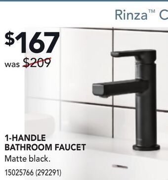 Réno Dépôt Moen 1-handle bathroom faucet offer