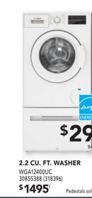 Réno Dépôt Bosch 2.2 cu. ft. washer offer