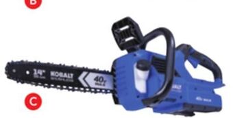 Réno Dépôt Kobalt electric chain saw offer