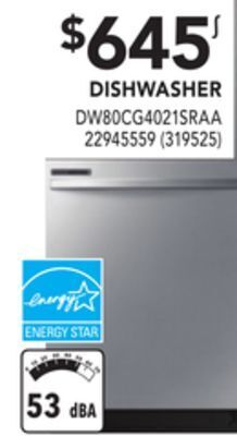 Réno Dépôt Samsung dishwasher offer
