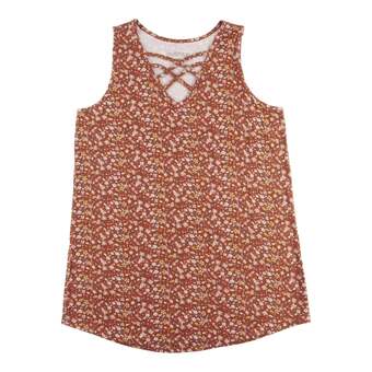 Giant Tiger Mystyle women's quest all-over print front detail tank offer