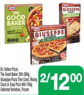 Highland Farms Dr. Oetker Pizza The Good Baker 300-390g, Giuseppe Pizza Thin Crust, Rising Crust or Easy Pizzi 480-740g Selected Varieties offer