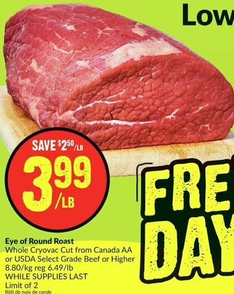 FreshCo Eye of Round Roast offer