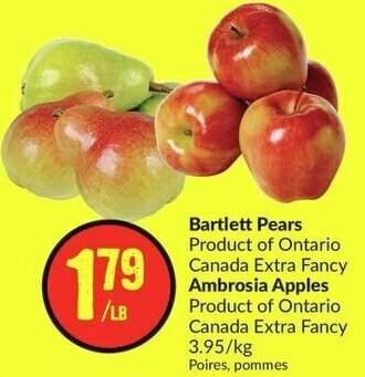 FreshCo Bartlett Pears offer