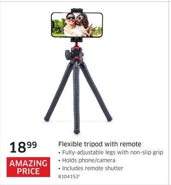The Source Flexible tripod with remote offer