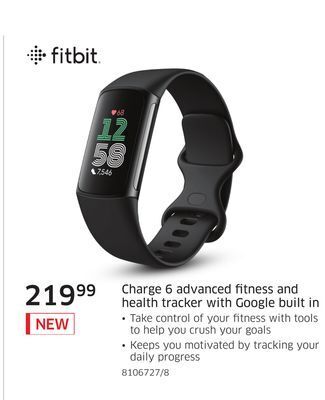 The Source Fitbit charge 6 advanced fitness and health tracker with google built in offer