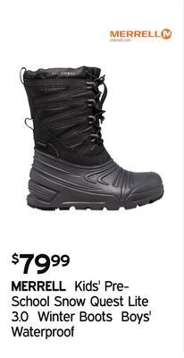 Atmosphere Kids' pre-school snow quest lite 3.0 winter boots boys' waterproof offer