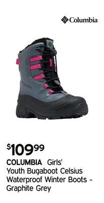 Atmosphere Girls' youth bugaboot celsius waterproof winter boots - graphite grey offer