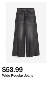 H&M Wide regular jeans offer