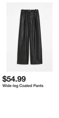 H&M Wide-leg coated pants offer