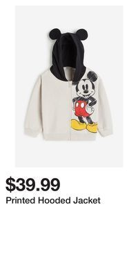 H&M Printed hooded jacket offer