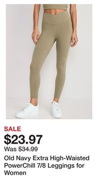 Old Navy Old navy extra high-waisted powerchill 7/8 leggings for women offer