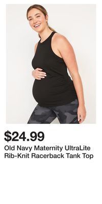 Old Navy Old navy maternity ultralite rib-knit racerback tank top offer