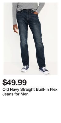 Old Navy Old navy straight built-in flex jeans for men offer