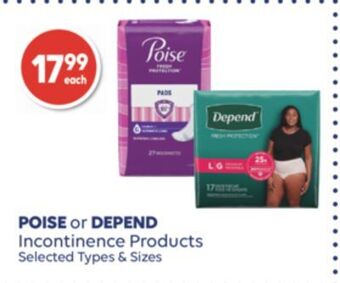 Wellwise by Shoppers Poise or depend offer