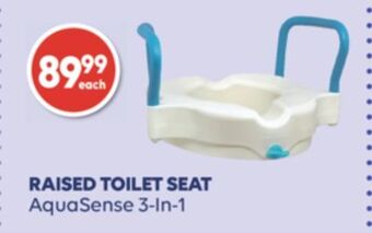 Wellwise by Shoppers Raised toilet seat aquasense 3-in-1 offer