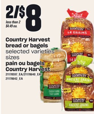 Independent City Market Pain ou bagels country harvest offer