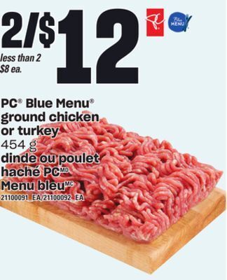Independent City Market Dinde ou poulet haché pc menu bleu, 454 g offer