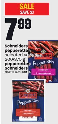 Independent City Market Schneiders pepperettes, 300/375 g offer