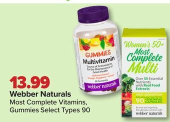 PharmaChoice Webber naturals most complete vitamins offer