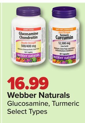 PharmaChoice Webber naturals glucosamine, turmeric offer