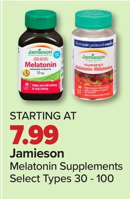 PharmaChoice Jamieson melatonin supplements offer