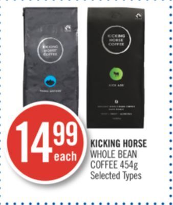 Shoppers Drug Mart Kicking horse whole bean coffee offer