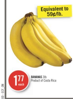 Shoppers Drug Mart Bananas 3lb offer