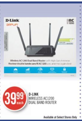 Shoppers Drug Mart D-link wireless ac1200 dual band router offer