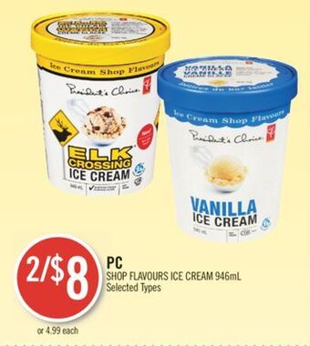 Shoppers Drug Mart Pc shop flavours ice cream offer