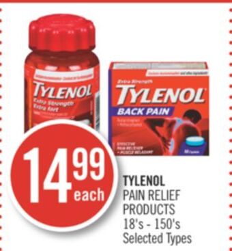 Shoppers Drug Mart Tylenol pain relief products offer