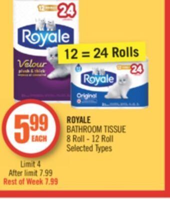 Shoppers Drug Mart Royale bathroom tissue offer