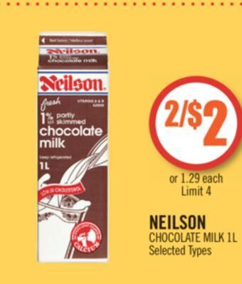 Shoppers Drug Mart Neilson chocolate milk offer