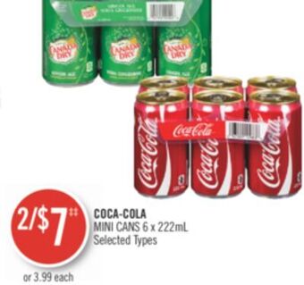 Shoppers Drug Mart Coca-cola mini cans offer