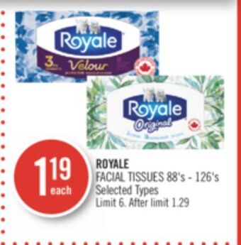 Shoppers Drug Mart Royale facial tissues offer