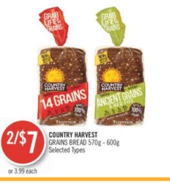 Shoppers Drug Mart Country harvest grains bread offer
