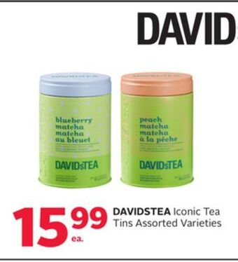 Rexall Davidstea iconic tea tins offer