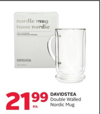 Rexall Davidstea double walled nordic mug offer