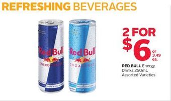 Rexall Red bull energy drinks offer