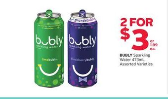 Rexall Bubly sparkling water offer