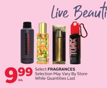 Rexall Select fragrances offer
