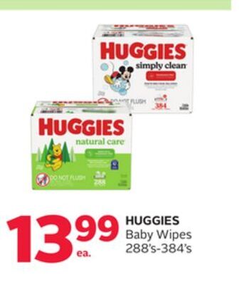 Rexall Huggies baby wipes offer